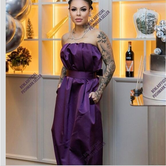 ZARA STUDIO STRAPLESS TAFFETA DRESS LIMITED EDITION - Picture 14 of 14